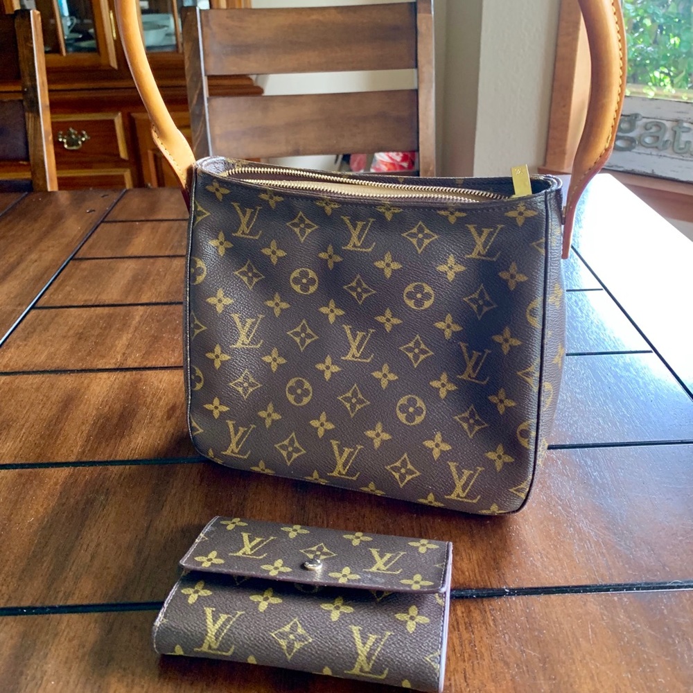 Small Authentic Louis Vuitton with Small Wallet
